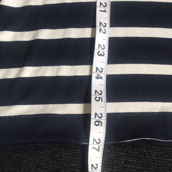 J Jill Wearever Collection Blue & White Striped Tank Top with side slits-S - Picture 10 of 10